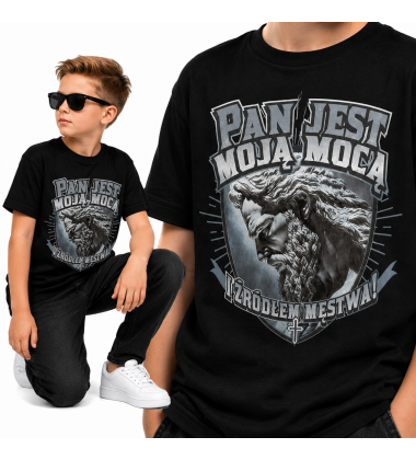Koszulka Chrześcijańska Pan jest moją mocą